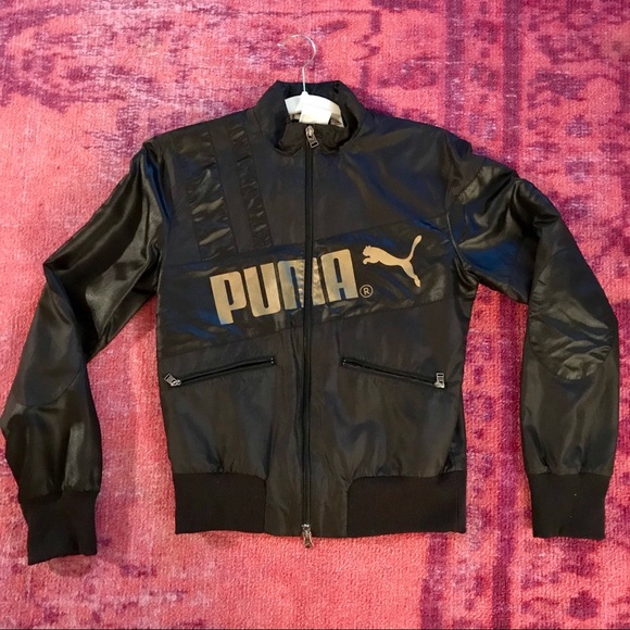 gold puma jacket